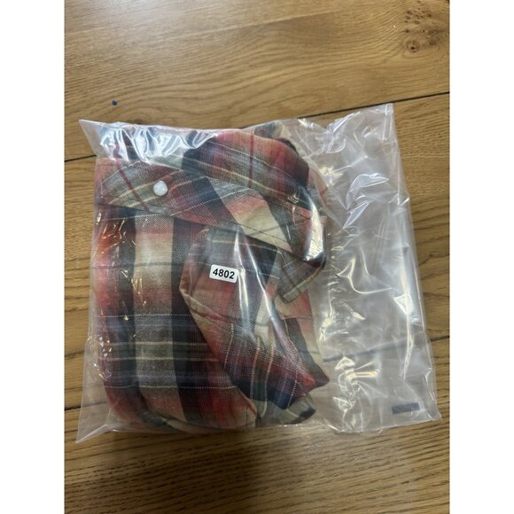 Mr Leggs Shirt Mens Small Plaid Flannel Pearl Snap USA 70s 80s Western VTG - Picture 11 of 11